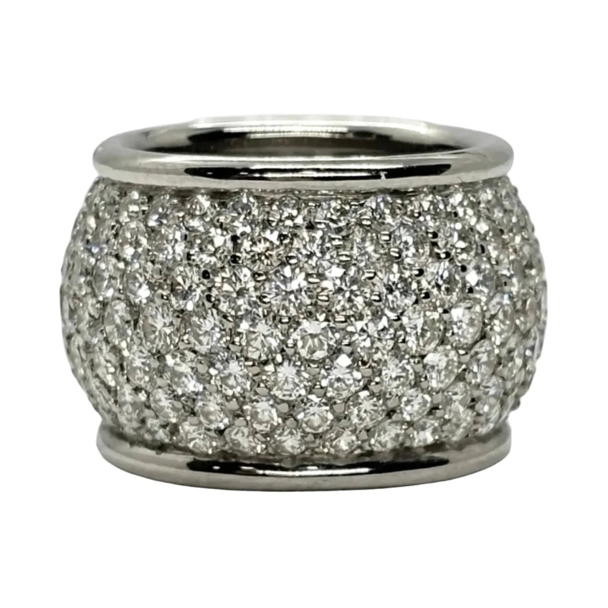 Bague Dôme en or blanc et diamants - Castafiore