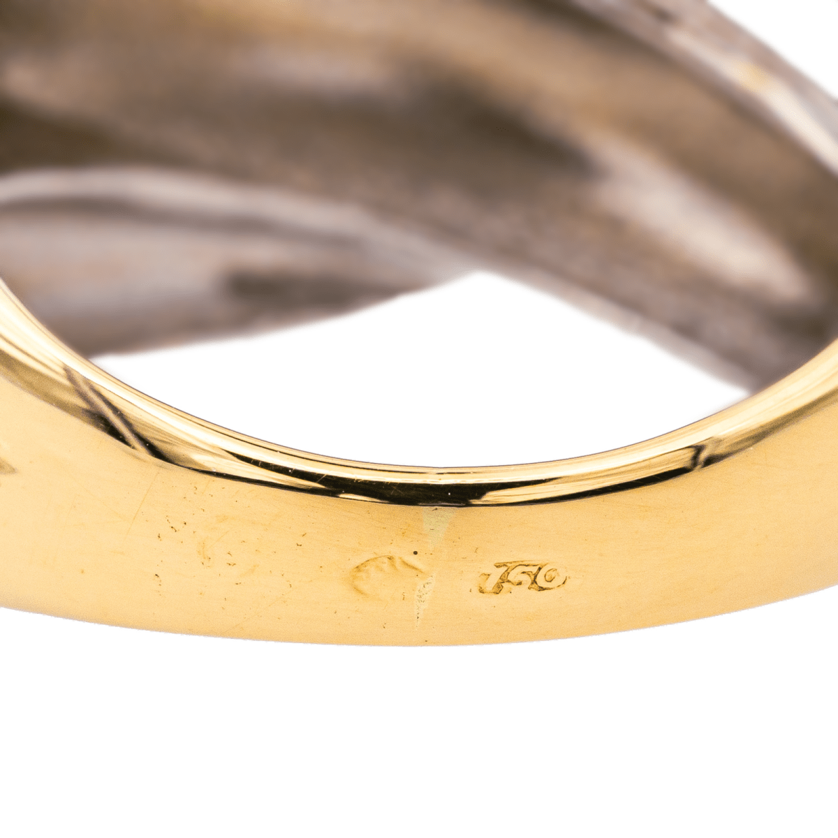 Bague Dôme en or blanc, or jaune et or rose - Castafiore