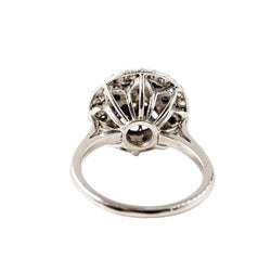 Bague Dôme en or blanc, saphirs et diamants - Castafiore