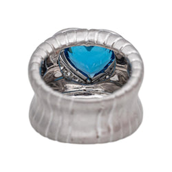 Ring White gold Topaz