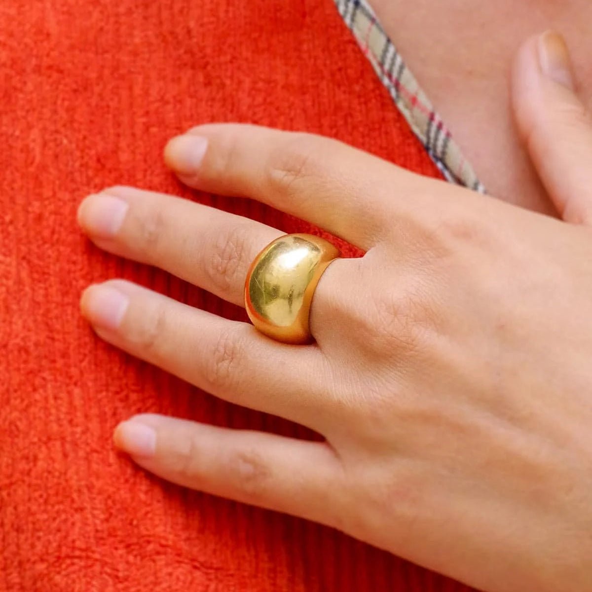Bague Dôme en or jaune - Castafiore