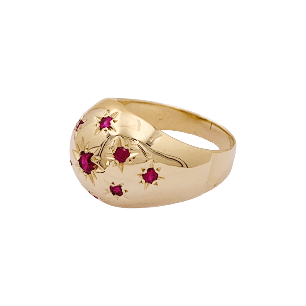 Bague Dôme en or jaune - Castafiore