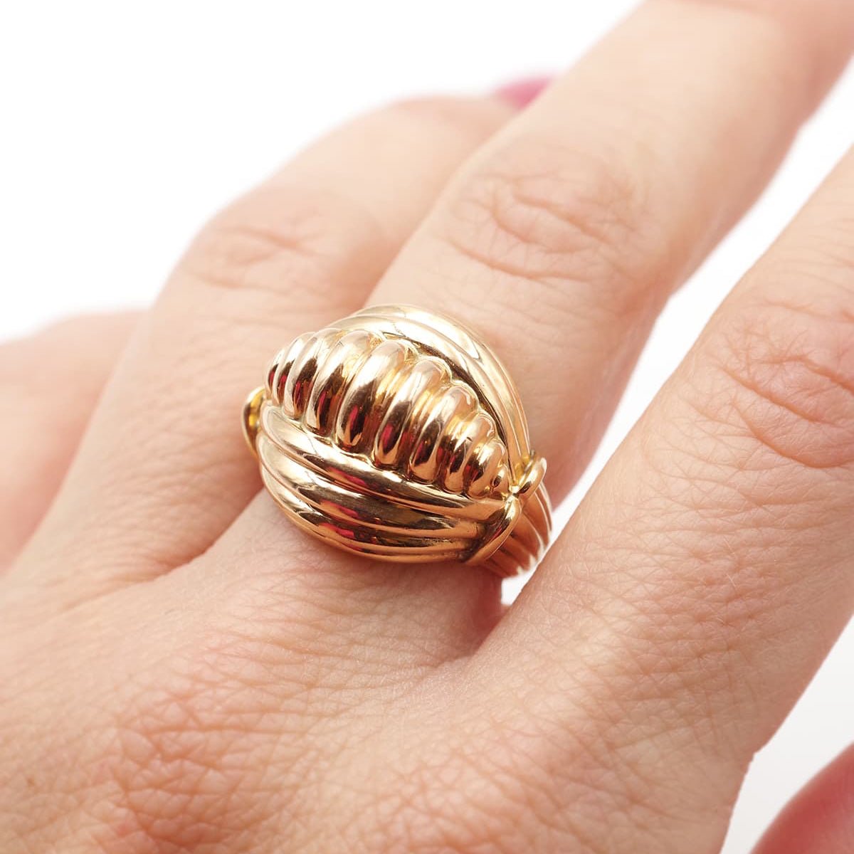 Bague Dôme en or jaune - Castafiore