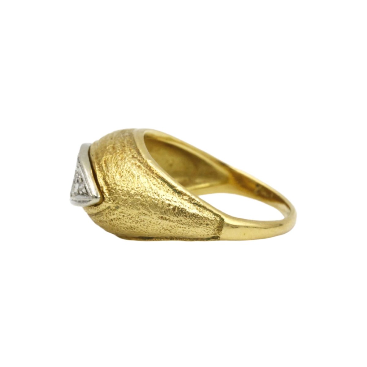 Bague Dôme en or jaune, blanc et diamants - Castafiore