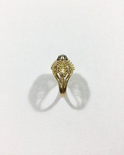 Bague Dôme en or jaune et diamant - Castafiore