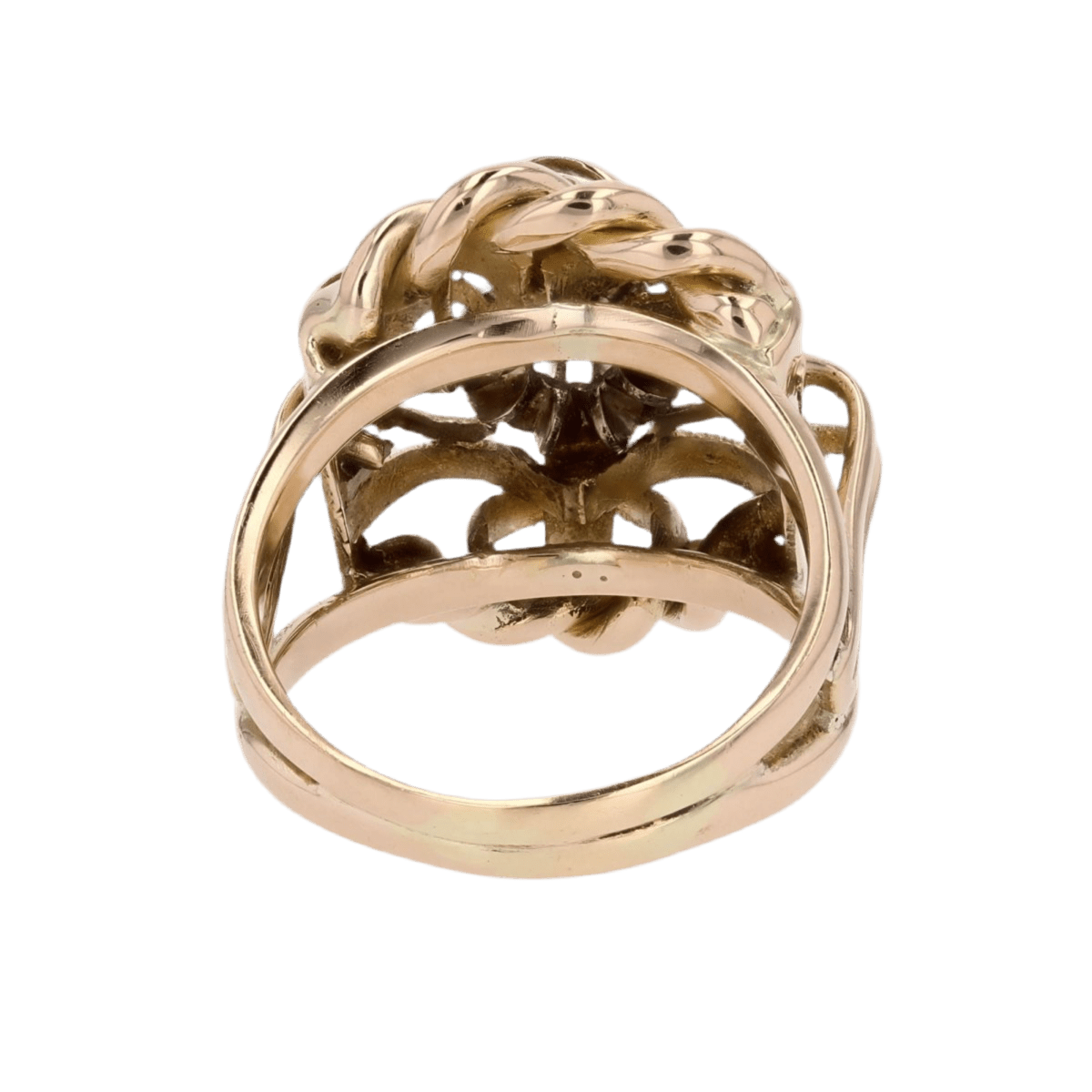 Bague Dôme en or jaune et diamant - Castafiore