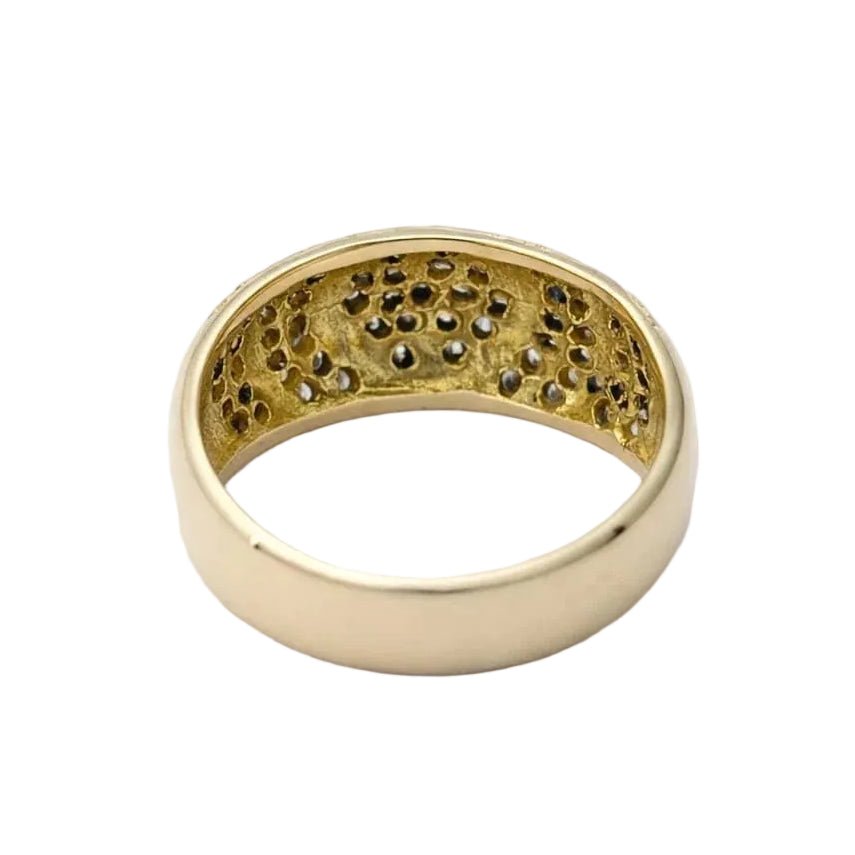 Bague Dôme en or jaune et diamants - Castafiore