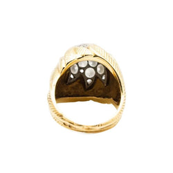 Bague Dôme en or jaune et diamants - Castafiore