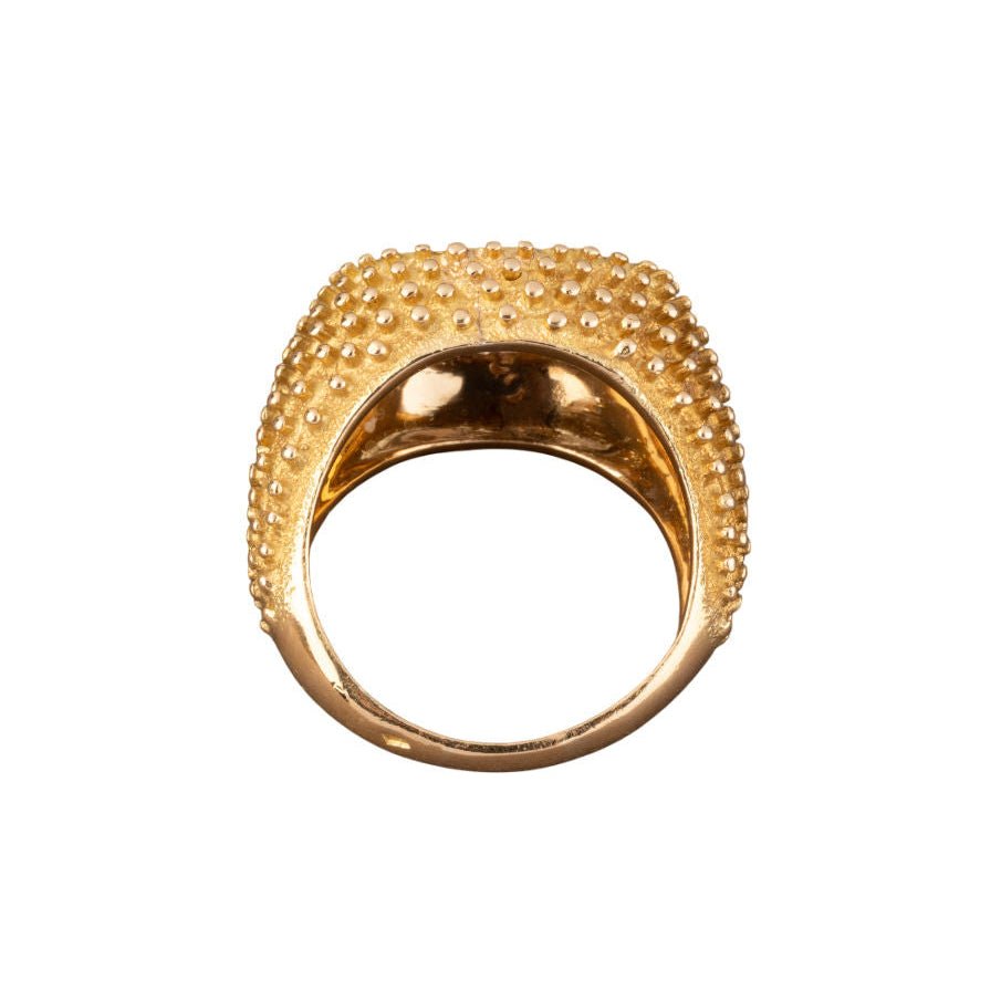 Bague Dôme en or jaune et diamants - Castafiore