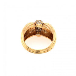 Bague Dôme en or jaune et diamants - Castafiore