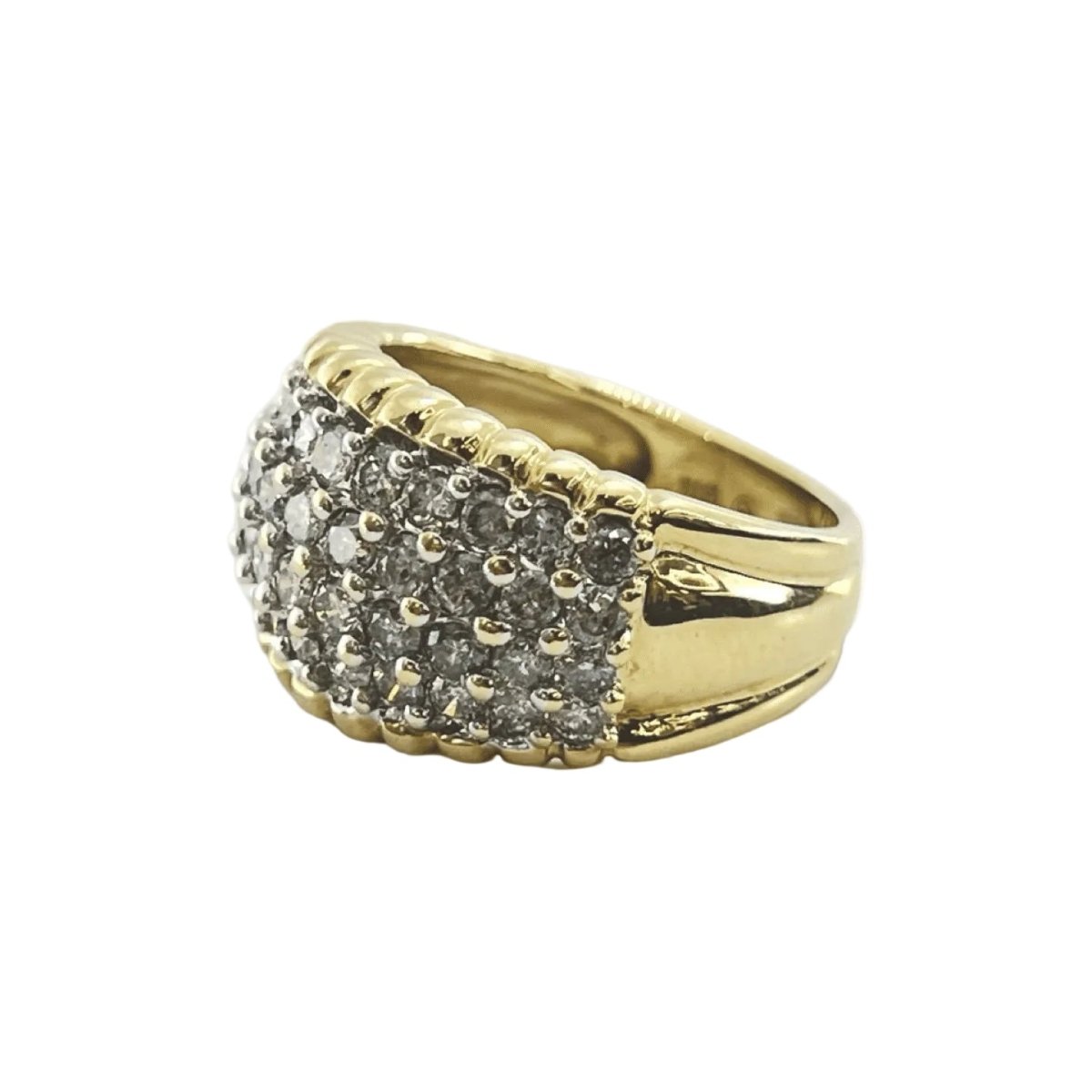 Bague Dôme en or jaune et diamants - Castafiore