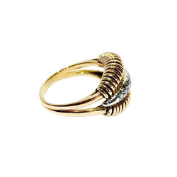 Bague Dôme en or jaune et diamants - Castafiore