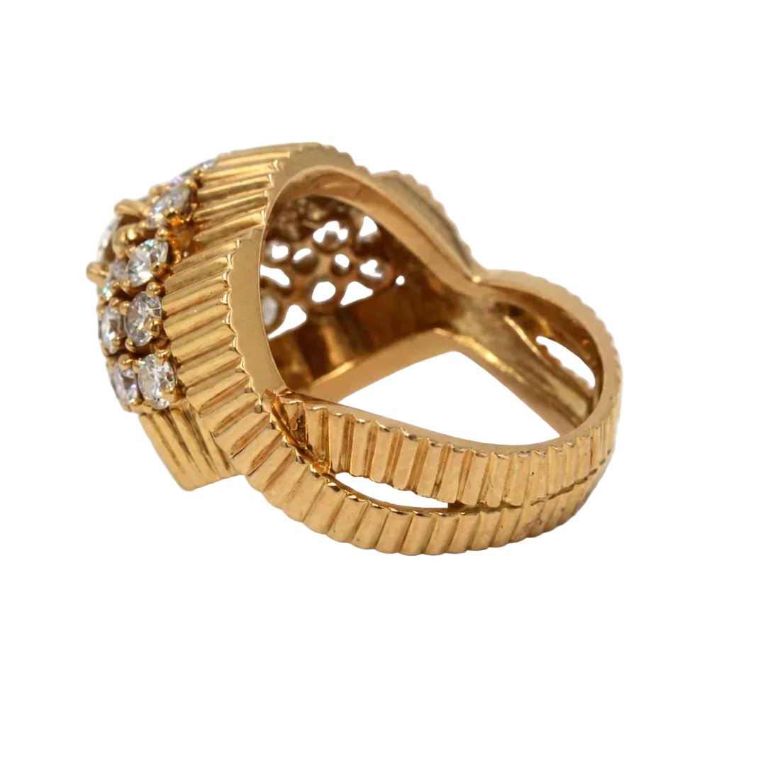 Bague Dôme en or jaune et diamants - Castafiore