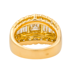 Bague Dôme en or jaune et diamants - Castafiore