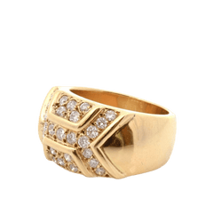 Bague Dôme en or jaune et diamants - Castafiore