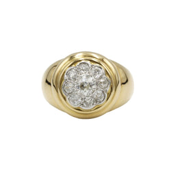 Bague Dôme en or jaune et diamants - Castafiore