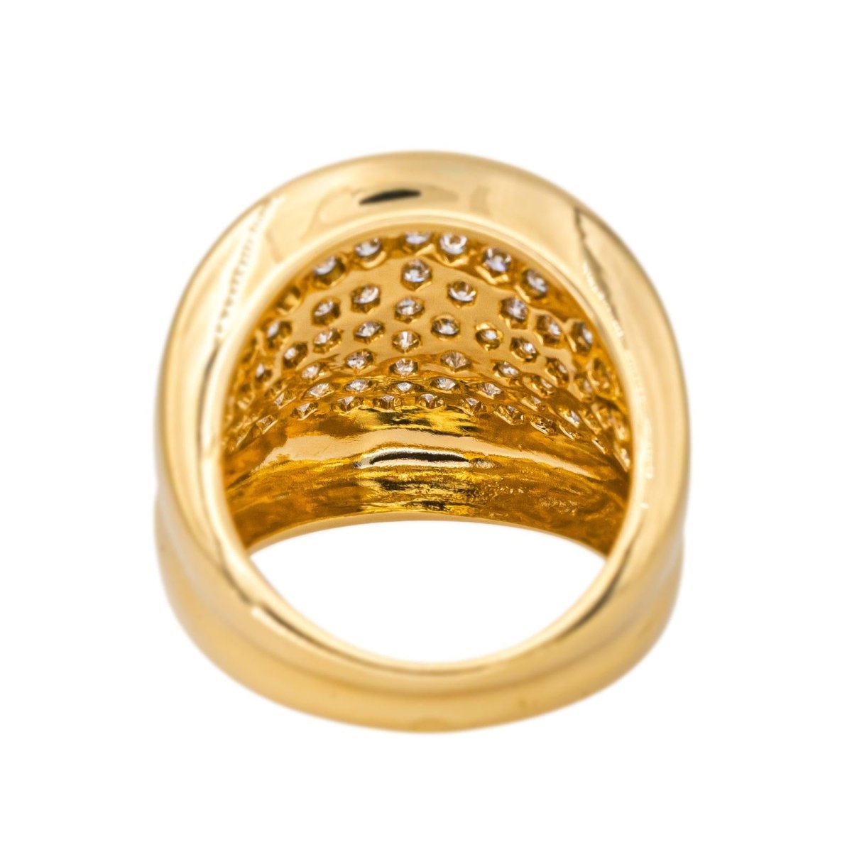 Bague Dôme en or jaune et diamants - Castafiore