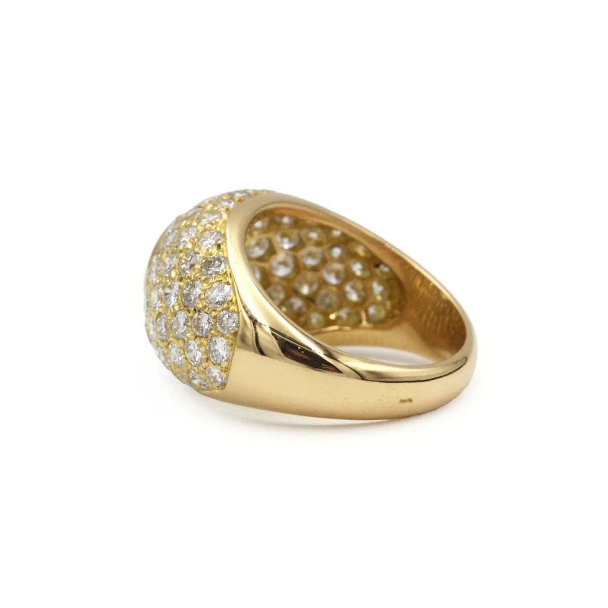 Bague Dôme en or jaune et diamants - Castafiore