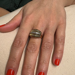 Bague Dôme en or jaune et diamants - Castafiore