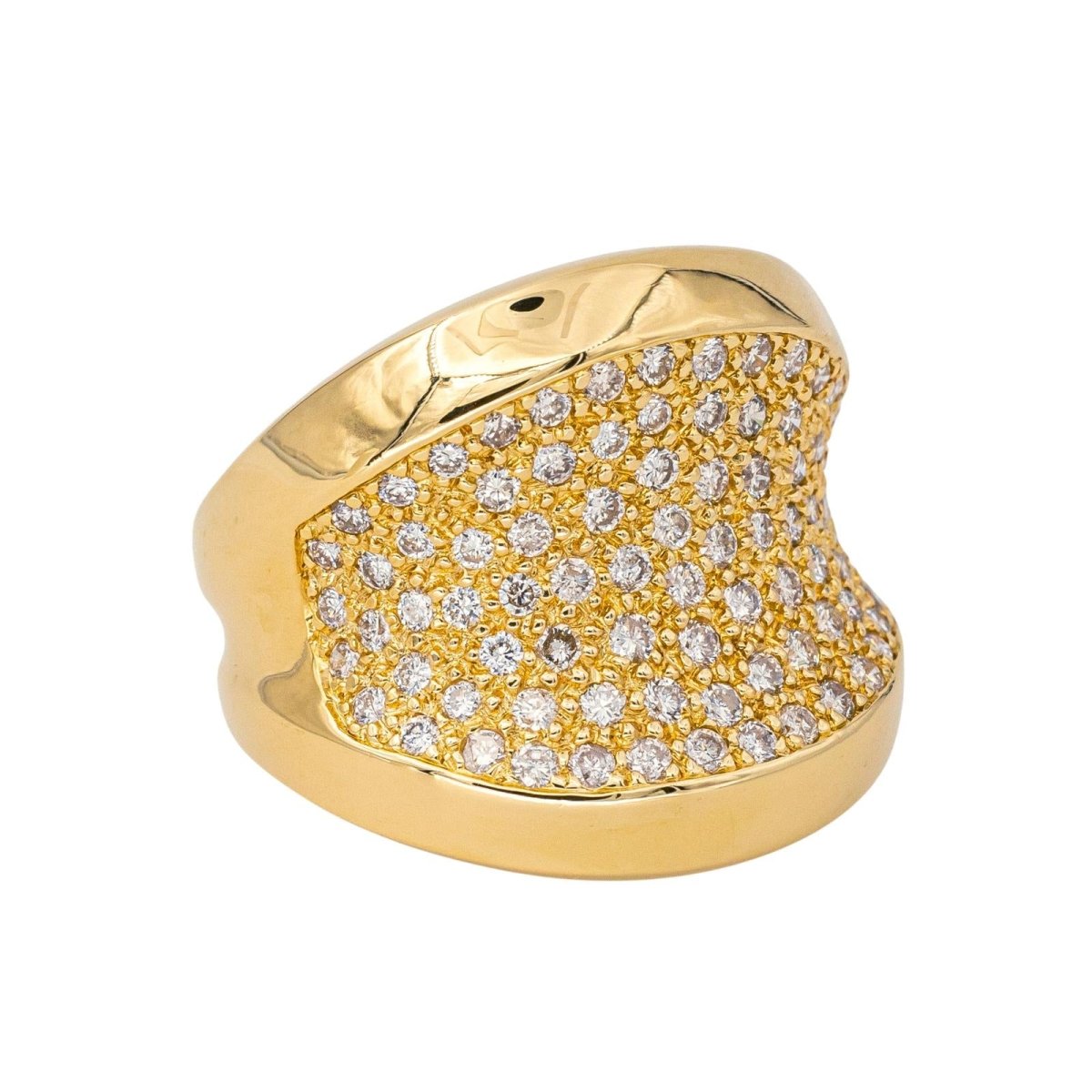 Bague Dôme en or jaune et diamants - Castafiore