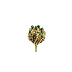 Bague Dôme en or jaune et turquoise - Castafiore
