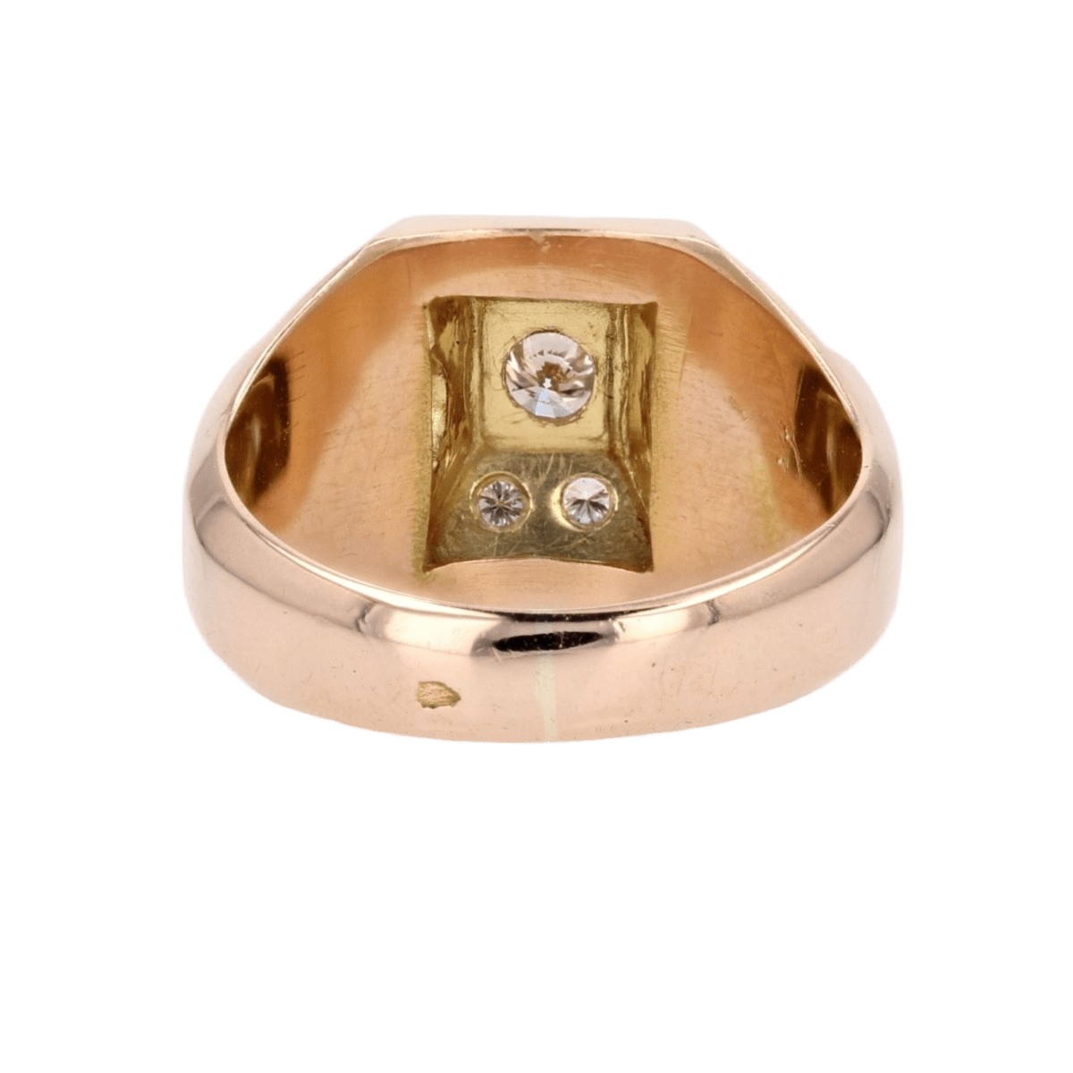 Bague Dôme en or rose et diamants - Castafiore