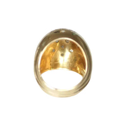 Bague Dôme en or rose et diamants - Castafiore
