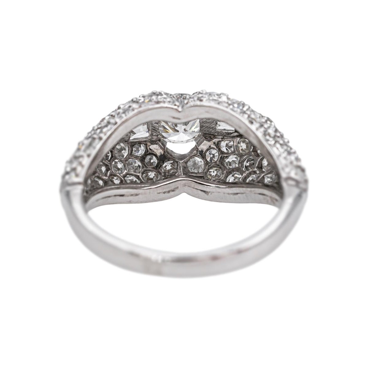 Ring  Platinum Dome  diamond 