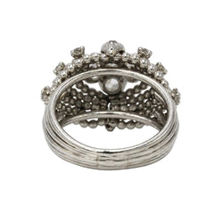 Bague Dôme en platine et diamants - Castafiore