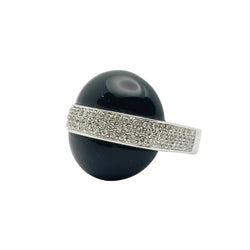 Bague Dôme GOUBLE en or jaune, onyx et diamants - Castafiore