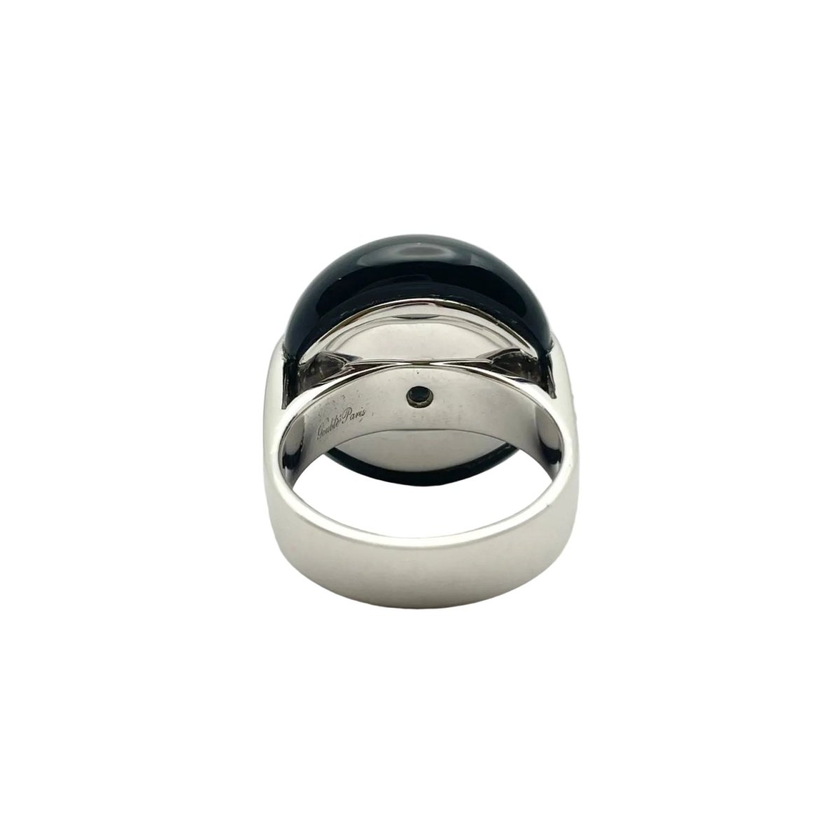 Bague Dôme GOUBLE en or jaune, onyx et diamants - Castafiore