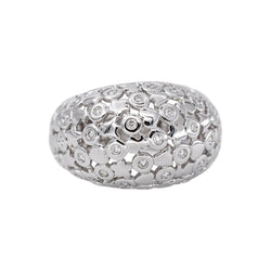 Bague Dôme Or blanc Diamant - Castafiore