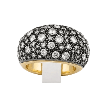 Bague Dôme POMELLATO "Tango" en or jaune et diamants - Castafiore