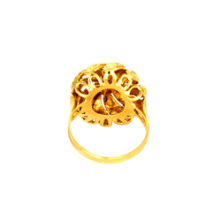 Bague Dôme Tourbillon en or jaune et agate - Castafiore