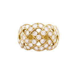 Bague Dôme VAN CLEEF & ARPELS en or jaune et diamants - Castafiore