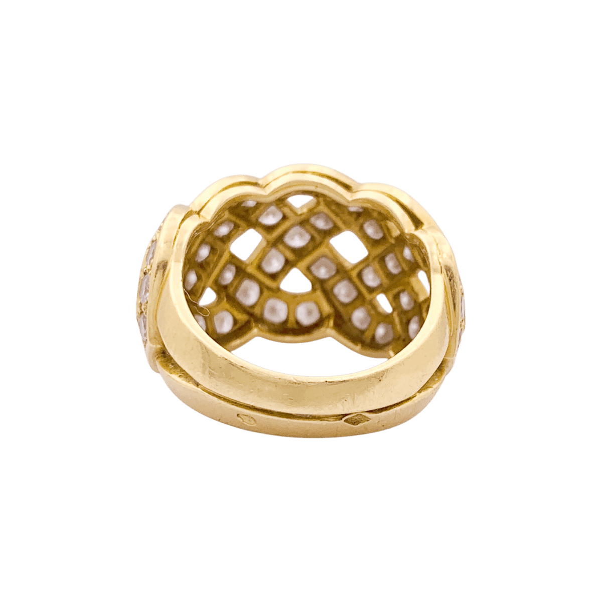 Bague Dôme VAN CLEEF & ARPELS en or jaune et diamants - Castafiore