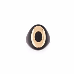 Bague Dôme VAN CLEEF & ARPELS "Touch Wood" en or jaune et bois - Castafiore