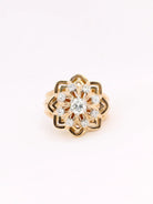 Bague dome vintage diamants - Castafiore