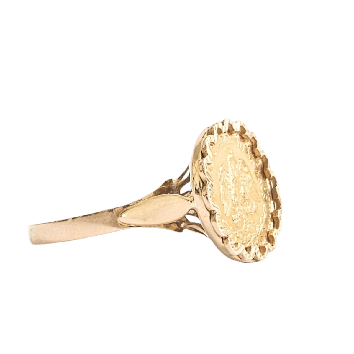 Bague "Dos Pesos" en or jaune - Castafiore