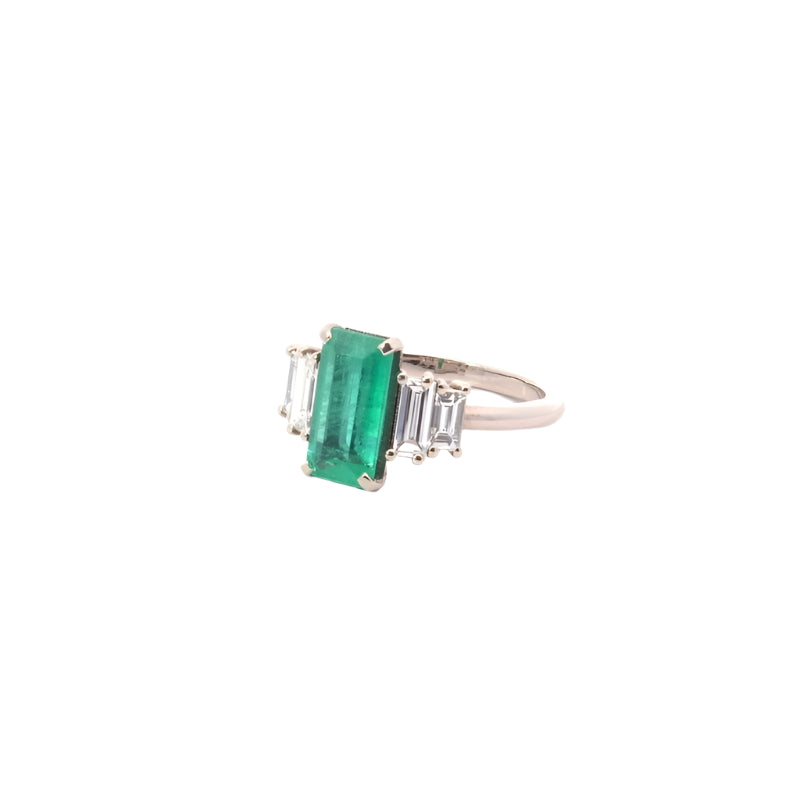 Bague émeraude 1,89cts et diamants en or 18k - Castafiore