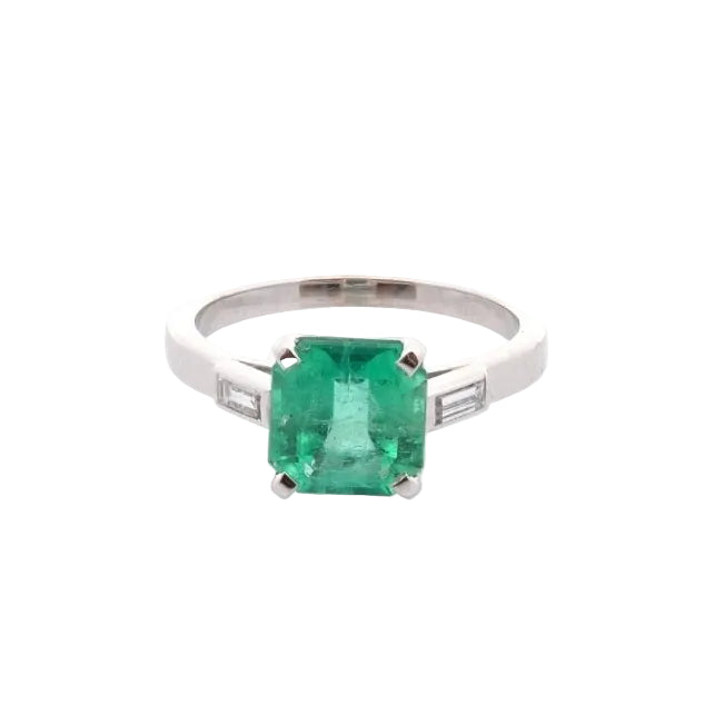 Bague ÉMERAUDE 2,16cts en platine et diamants - Castafiore