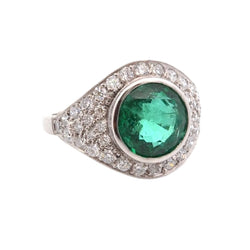 Bague Émeraude en platine - Castafiore