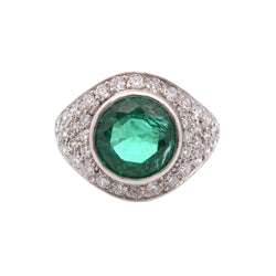 Bague Émeraude en platine - Castafiore