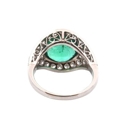Bague Émeraude en platine - Castafiore