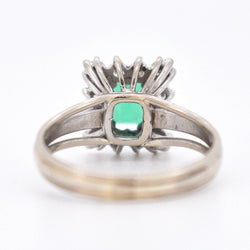 Bague Émeraude et Diamants, Vintage - Castafiore