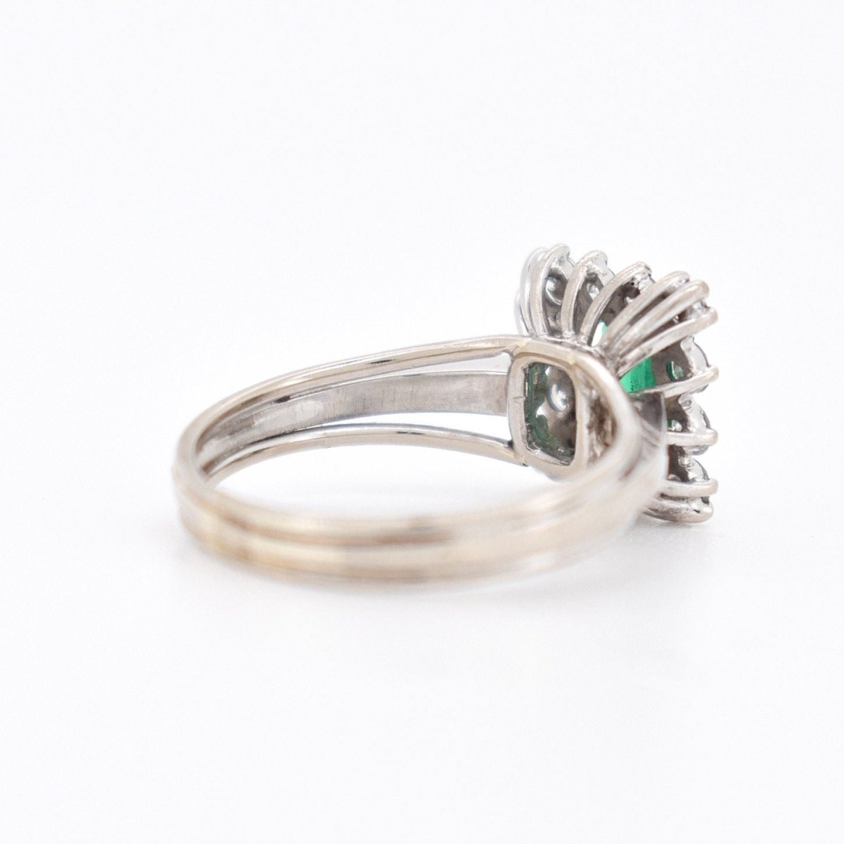 Bague Émeraude et Diamants, Vintage - Castafiore