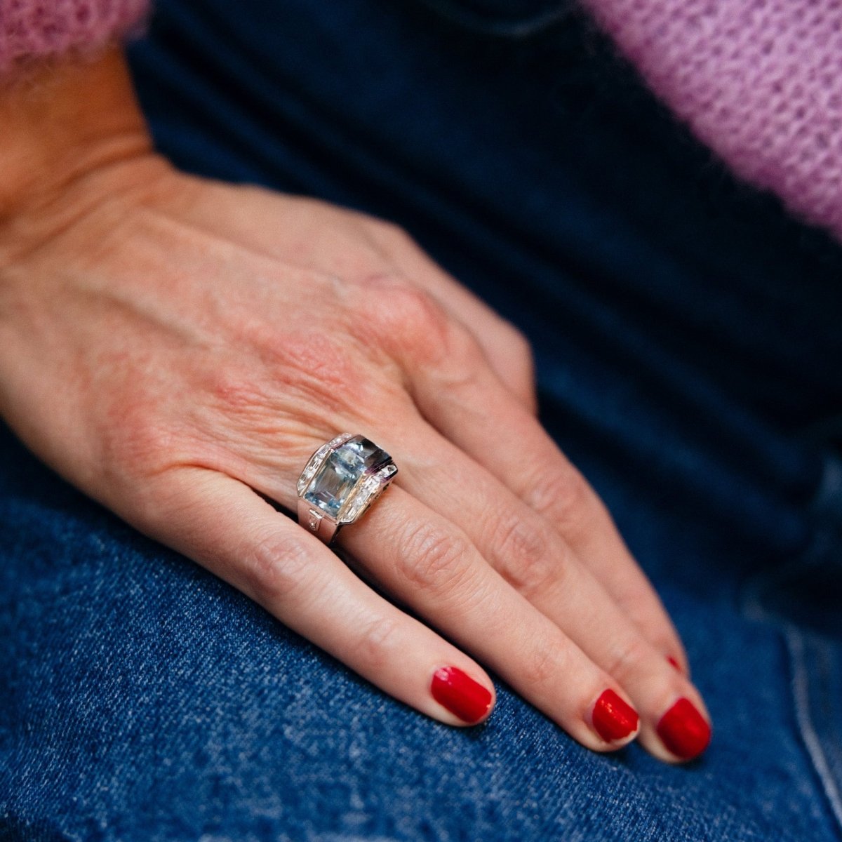 Bague en aigue - marine - Castafiore