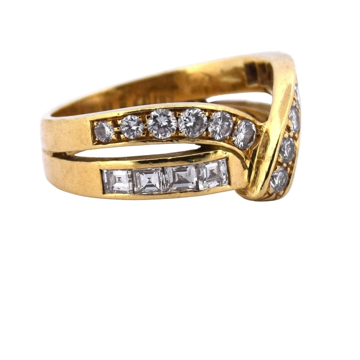 Bague en jaune et diamants - Castafiore