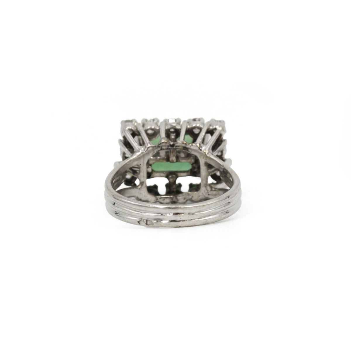 Bague en o blanc, diamants et tourmaline - Castafiore