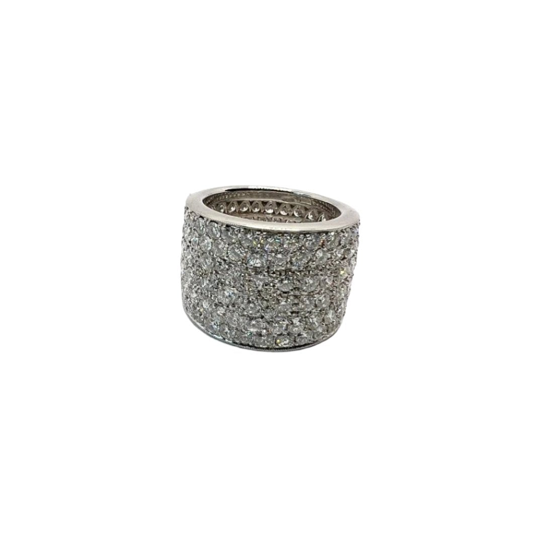 Bague en or 18 carats avec diamants naturels de 7,80 ct - Castafiore